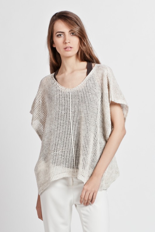 Knitted linen blouse  Lanti