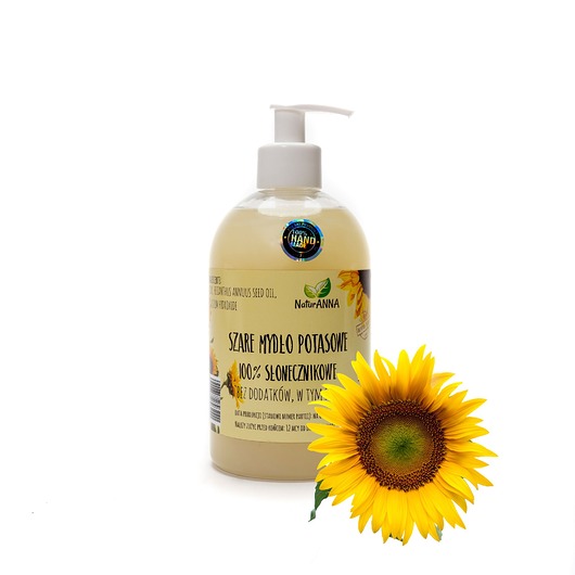 mydło w płynie SZARE MYDŁO POTASOWE 100% SŁONECZNIKOWE 500ml