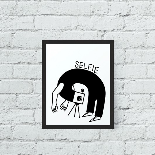Selfie plakat 30x40 (w ramie) familove