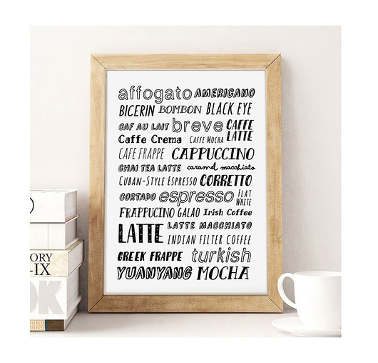 Plakat Types Of Coffee | A3 wejustlikeprints