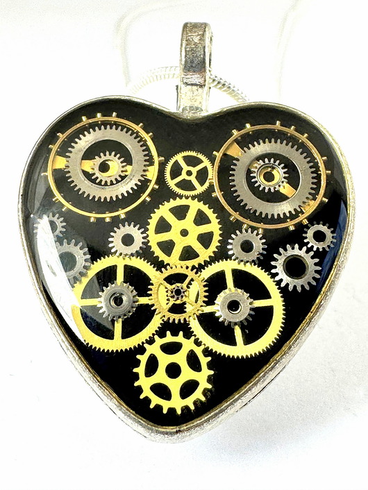 wisiory Wisior Silver Heart (Black) VI