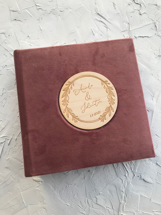 notatniki i albumy Personalizowany welurowy album na 100 zdjęć