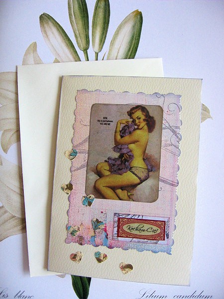 kartka retro pin-up Galeria Belladonna