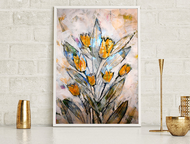 Tulipany - plakat 50x70 cm Katarzyna Radzka