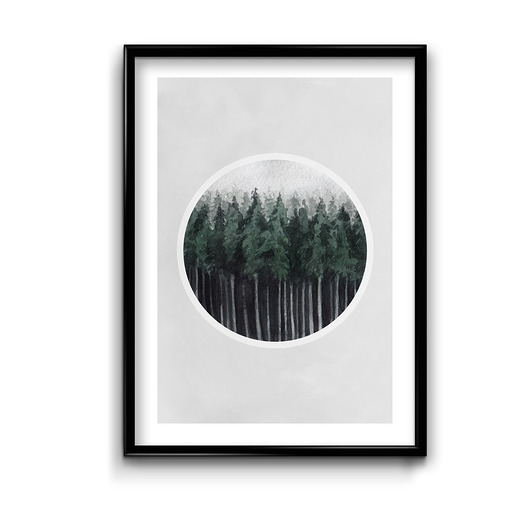 plakaty Plakat Akwarelowy Las No.6