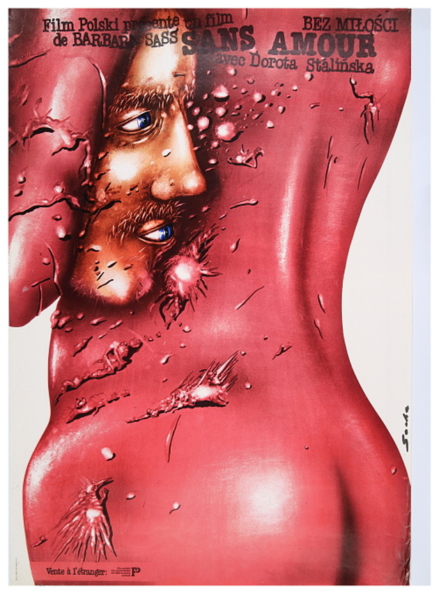 plakaty Plakat do filmu BEZ MIŁOŚCI (Without love), aut. Romuald Socha, 1980 r