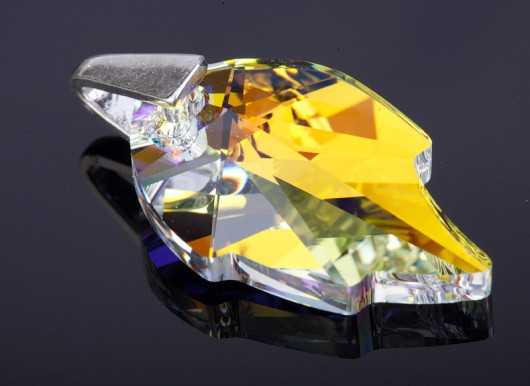 kryształ Swarovski Liść migoczący mellody