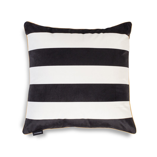 poduszki z grafiką STRIPES CZARNO-BIAŁA PODUSZKA W PASKI 45X45