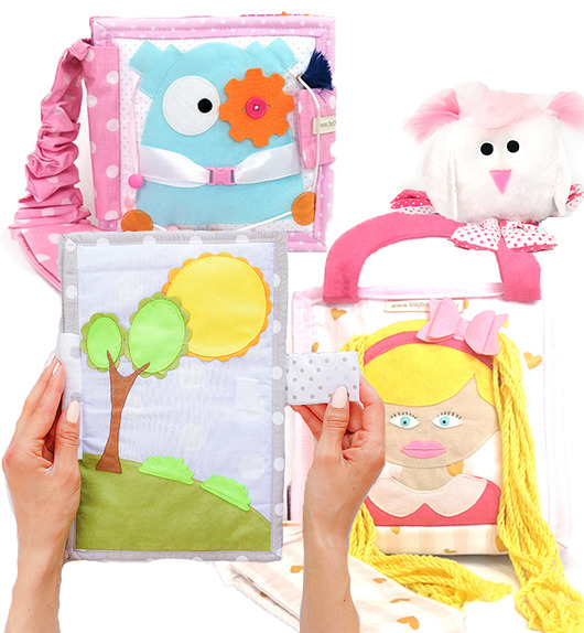 książeczki dla dzieci Zestaw książeczek sensorycznych BB4