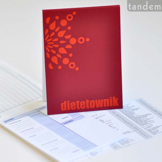 dietetownik - bordowy z ornamentem tandem