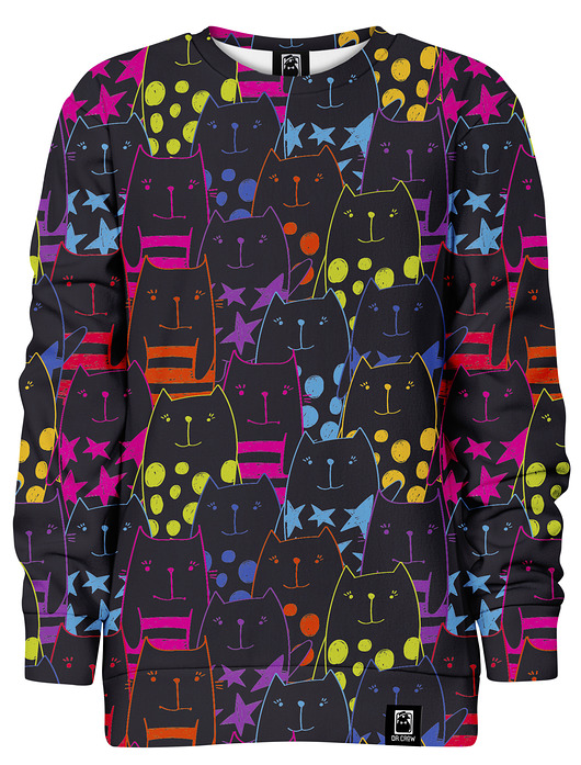 bluzy dla chłopców Bluza bez kaptura Chłopiec DR.CROW Koty