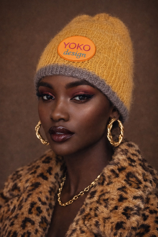 czapki damskie Moherowa czapka