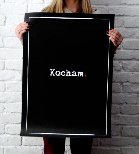 POSTER  - 50x70 cm - Kocham.  KOKO by HOKO