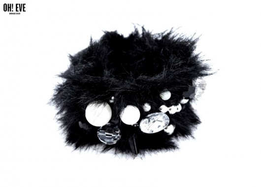 Futerkowa Bransoletka Black OH EVE Handmade Design