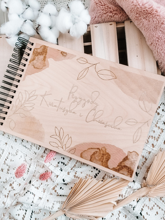 kartki, zaproszenia na chrzest BOHO ROMANTIC 2 pamiątka chrztu roczku album dla dziecka