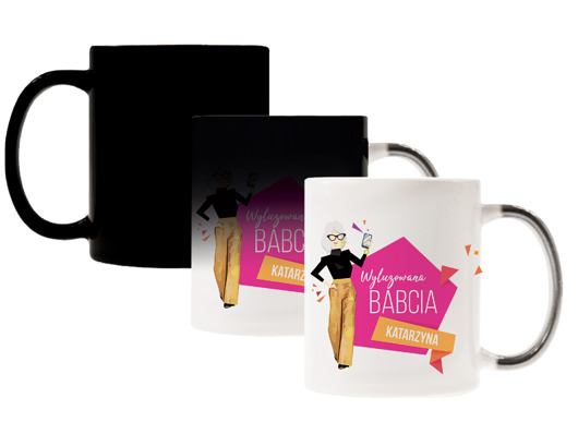 Kubek magiczny z nadrukiem- Dzień Babci/ Dziadka AllbagAllprints