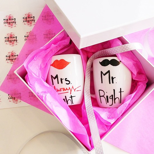 MR and MRS wedding my mug company