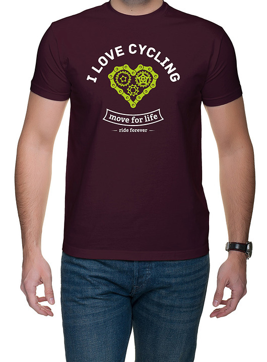 t-shirty męskie Koszulka T-SHIRT.  I love cycling