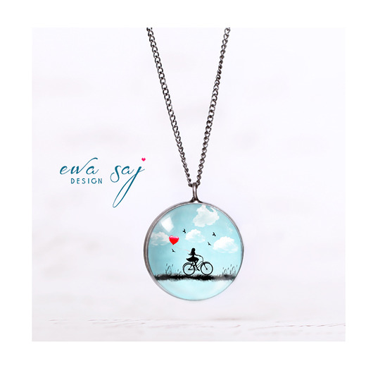 wisiory Star Girl Love Rower- naszyjnik simple