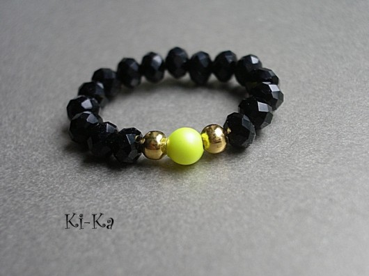 Neon yellow  -pierścionek KiKa pracownia