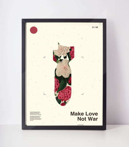 plakat | make love not war | a3 Klawe Rzeczy