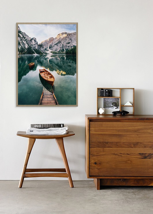 Plakat skandynawski Braies Lake myscandi