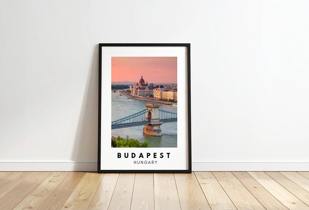 plakaty PLAKAT travel poster  Budapeszt zdjęcie personalizacja Węgry