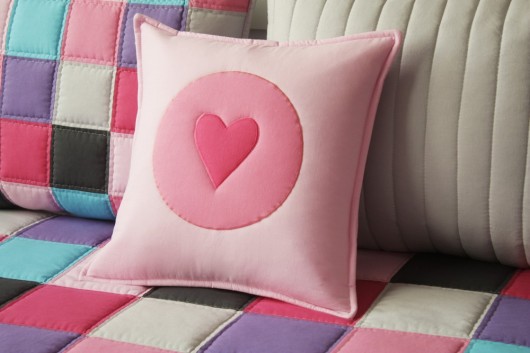 Poszewka z sercem patchwork house