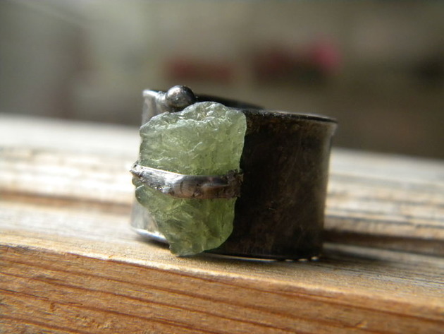 Roman Ancient Ring ;) surowy apatyt Beata Trotter