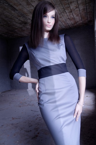 Dress with black sleeves 36 WYPRZEDAŻ! Kasia Zapała