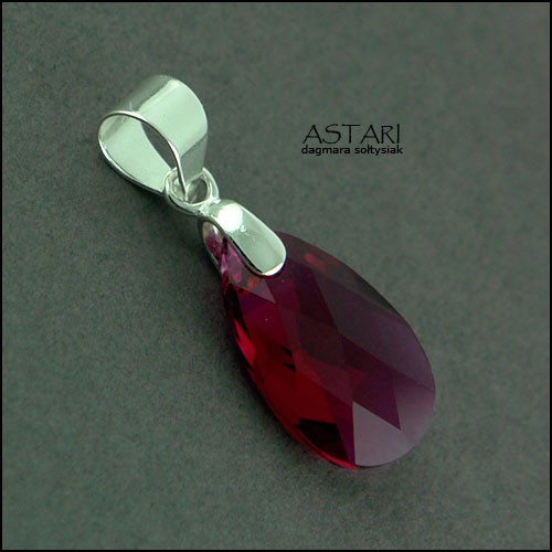kryształ SWAROVSKI I SREBRO - RUBY - ZAMÓWIENIE Astari