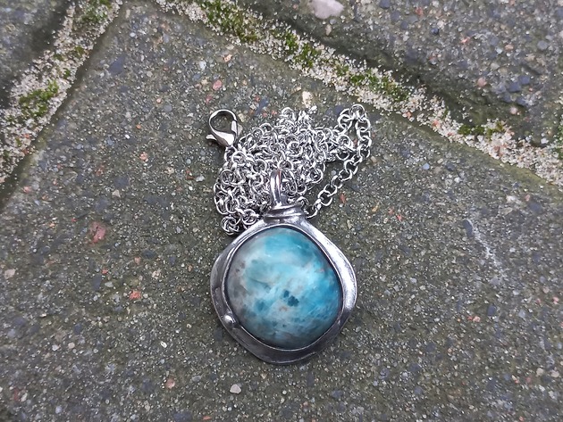 wisiory Apatyt jak larimar - wisiorek