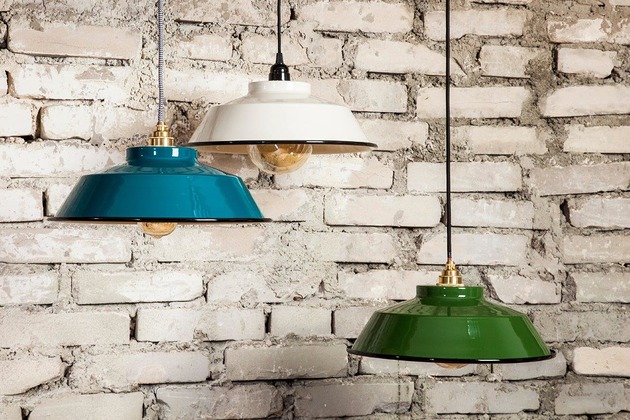 lampy wiszące Lampa emaliowana Mariposa (oprawka bakelitowa)