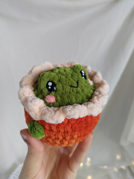 misie i maskotki Żabka pluszowa w dyni, Maskotka żabka antystresowa