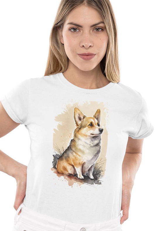 t-shirt damskie Koszulka Corgi pies rasy psów prezent
