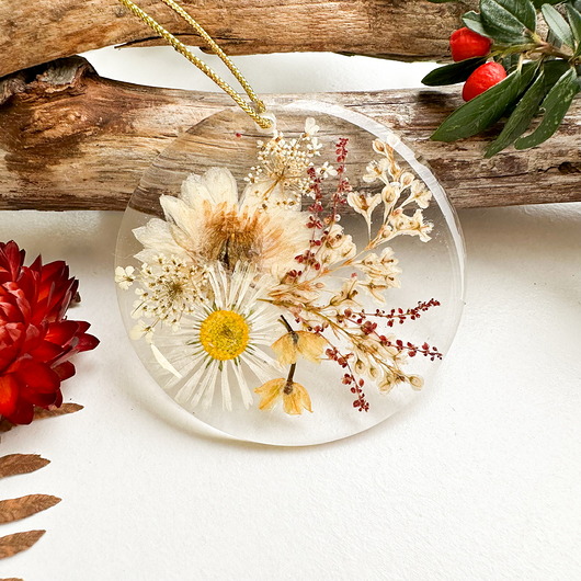 ozdoby choinkowe Ozdoba choinkowa/ bombka - kwietne koronki