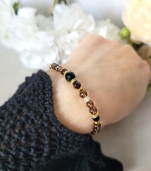 bransoletki z kamieni naturalnych BARAN- Bransoletka zodiakalna regulowana