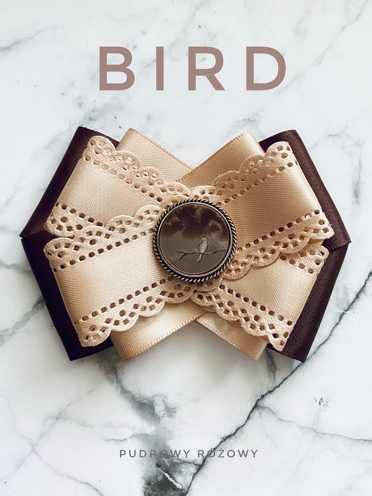 broszki Brosza z kolekcji BIRD z masy perłowej z cudnym ptaszkiem NEW