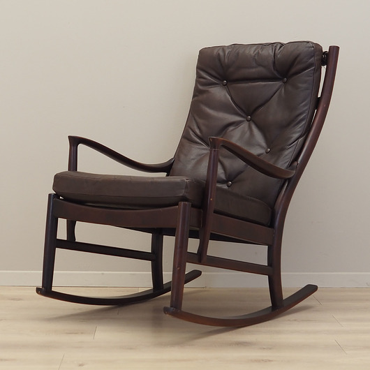 fotele Fotel bujany bukowy, duński design, lata 80, produkcja: Dania