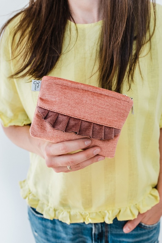 Mini saszetka Peachy welwet judesign