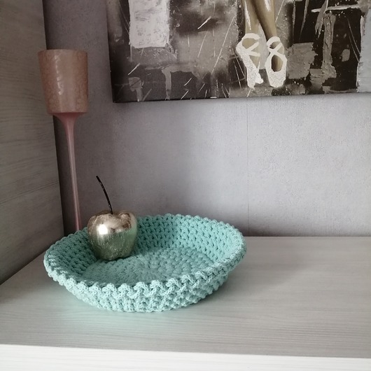 kosze do przechowywania Koszyk ze sznurka bawełnianego 20cmx7cm