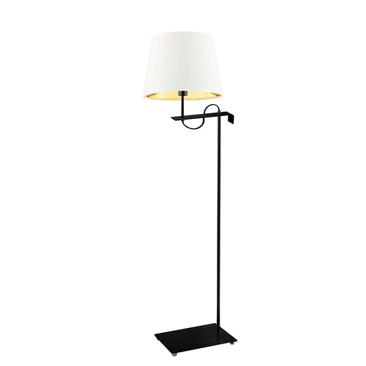 lampy podłogowe Srebrna lampa stojąca do biura BATA GOLD