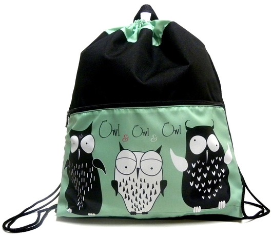Plecako-worek z autorskim motywem Gaul Designs