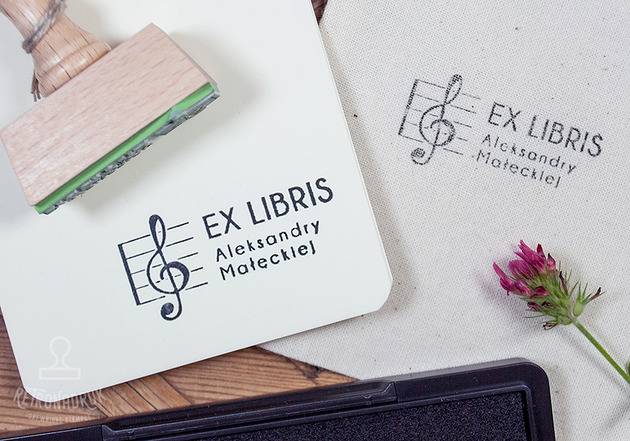 stemple Ex Libris pieczątka - zestaw na prezent