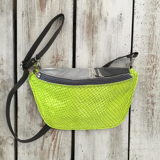 Nerka Skórzana Torebka na pas YELLOW CADOaccessories