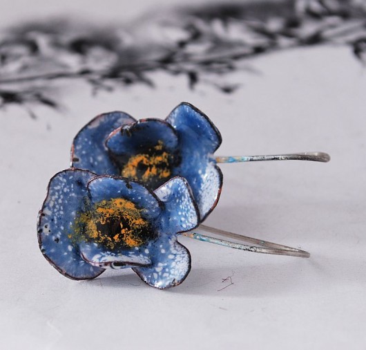 VIOLA BLUE - kolczyki Dorota Oyrzanowska
