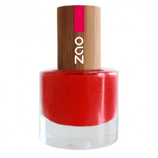 Naturalny lakier do paznokci Rouge Carmin n° 650 ZAO MAKE UP ORGANIC