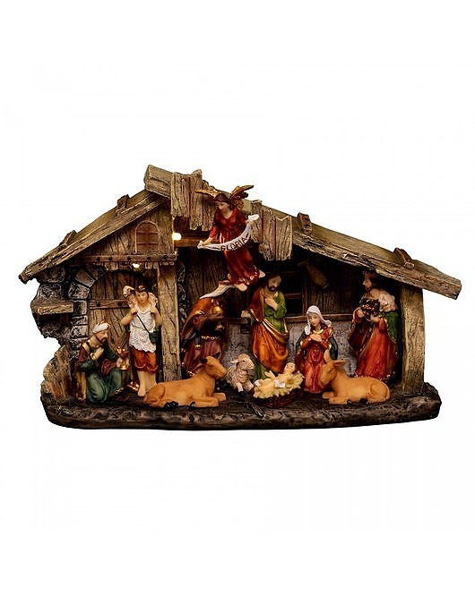 dekoracje świąteczne Szopka Świąteczna Dekoracja Świąteczna 11 Elementów Navidad