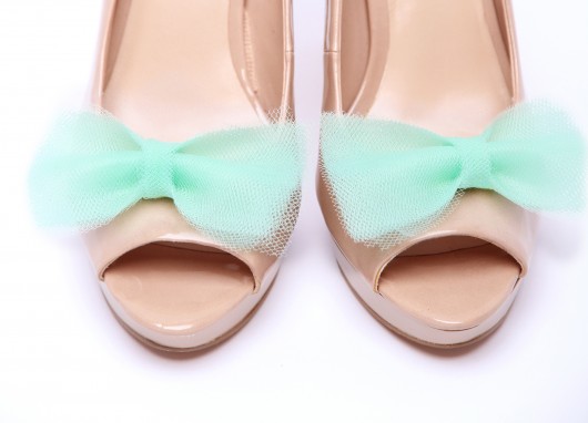 Ballerina's Bow - Mint - klipsy do butów HowDoILook