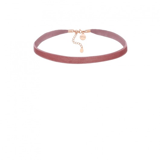 Brudnoróżowy choker SOTHO